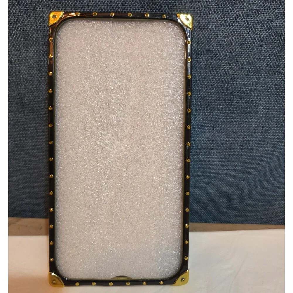 Boutique Samsung Galaxy Queen Crown Gold Square Case Shockproof